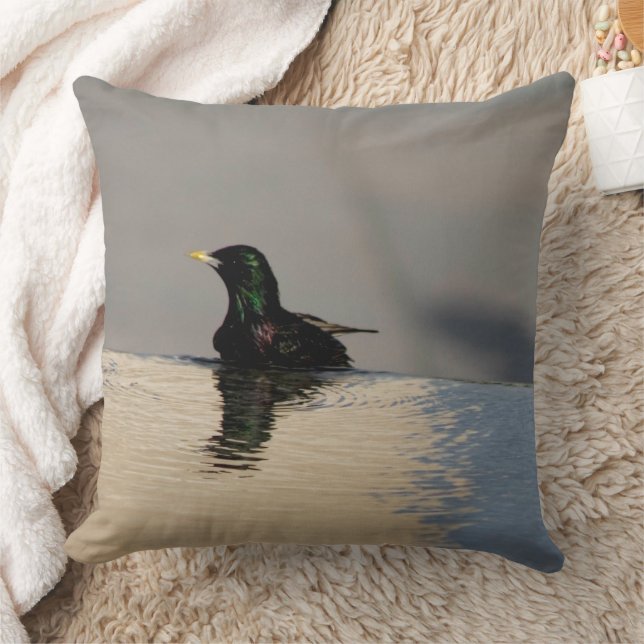 Coussin Petit Oiseau sur l'eau (Couverture)
