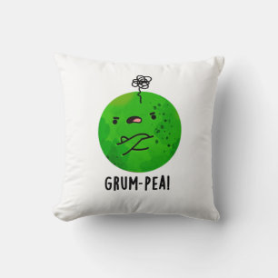 Coussin Petit pois de gomme amusant Veggie Pun