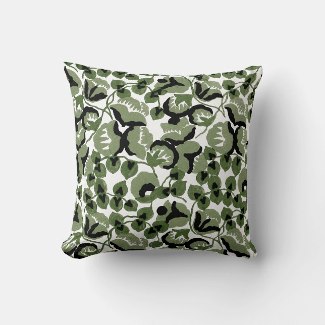 Coussin Petit Pois (Olive) Beaux-Arts (Recto)