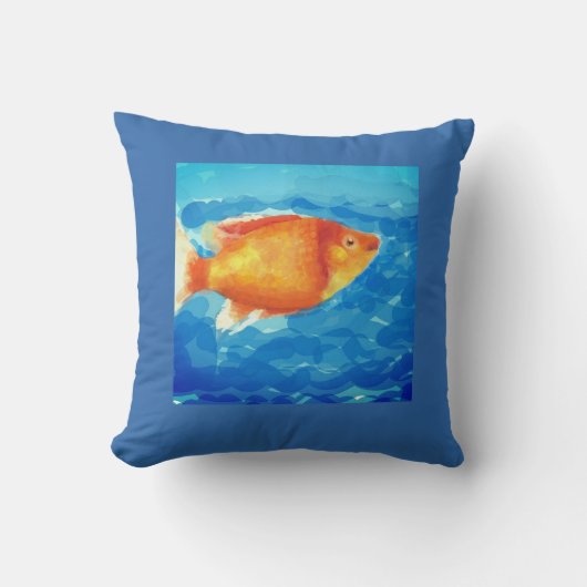Coussin Petit poisson orange (Recto)