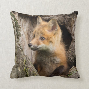 Coussin Petit Renard rouge dans un arbre Hollow