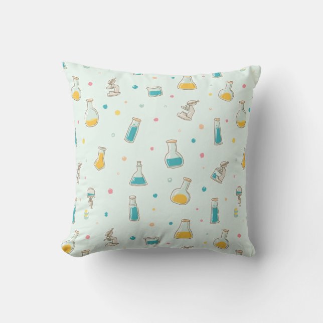 Coussin Petit Scientifique au Travail” Enfants Science Mig (Recto)