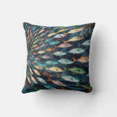 Coussin Petit trou de poisson coloré (Verso)