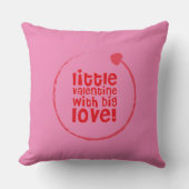 Coussin Petit Valentin Avec Grand Amour Baby Bib (Recto)