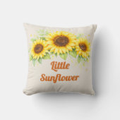 Coussin Petite Art de Crèche Tournesol (Recto)