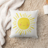 Coussin Petite Chambre de Nursery au Soleil Jaune Clair (Couverture)