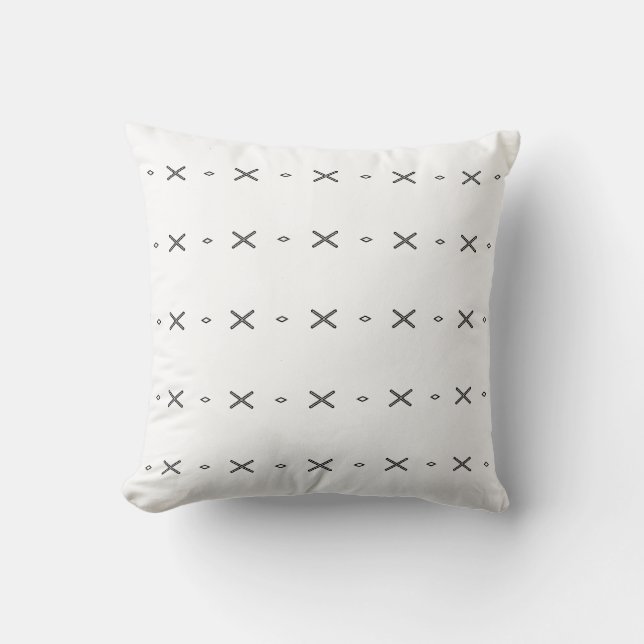 Coussin Petite dainty rustique x motif blanc (Recto)