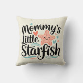 Coussin Petite étoile de maman qui fait chaud au coeur (Verso)