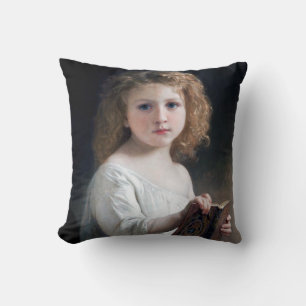 Coussin Petite fille, Bouguereau