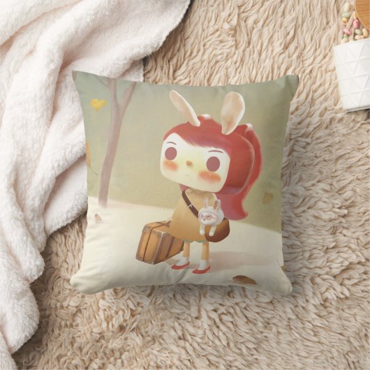 Coussin Petite fille perdue dans la forêt (Couverture)