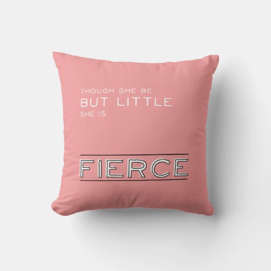 Coussin Petite mais féroce crèche de bébé de | (Recto)