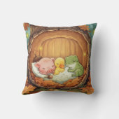 Coussin Petite Maison, Piglet, Canard, Froglet (Verso)