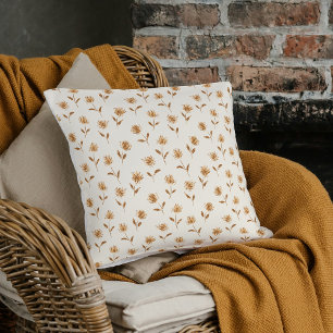 Coussin Petite Reine Anne en bouton - motif cottage core.
