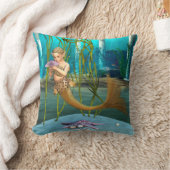 Coussin Petite Sirène avec Fleur d'Anémone (Couverture)