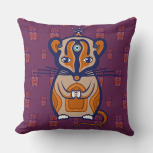Coussin Petite Souris Brune
