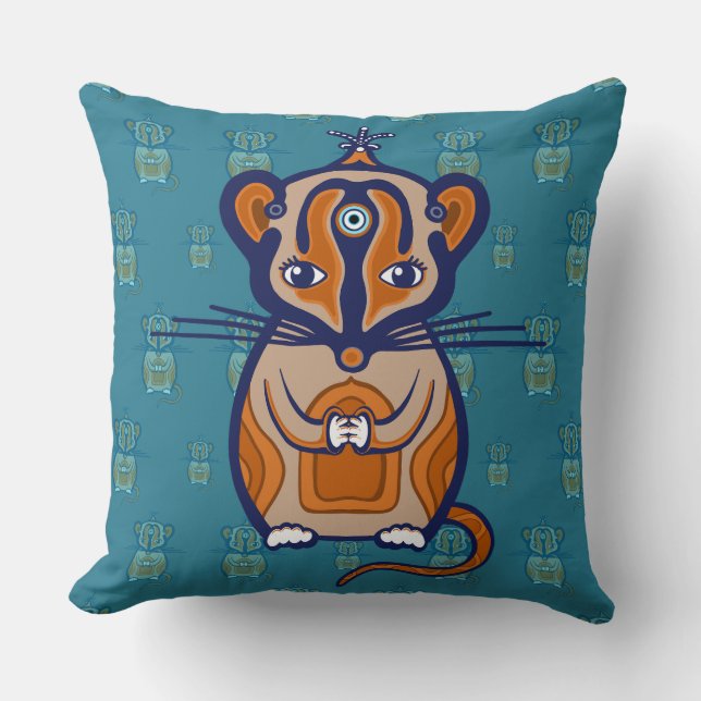 Coussin Petite Souris Brune (Recto)