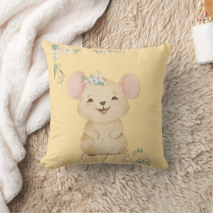Coussin petite souris mignonne et drôle