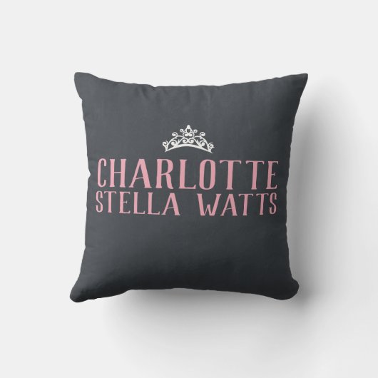 Coussin Petite stat de naissance de bébé de princesse New (Verso)