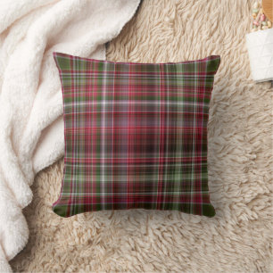 Coussin Petites Baies Rouges Carreaux Rouges et Verts