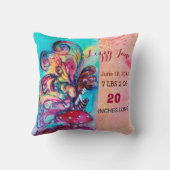 Coussin PETITES CHAMBRES ELF, BABY SHOWER FILLE Statut béb (Verso)