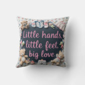 Coussin Petites mains petits pieds (Verso)