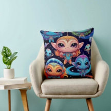 Petits Aliens Multicolores dans l'Espace