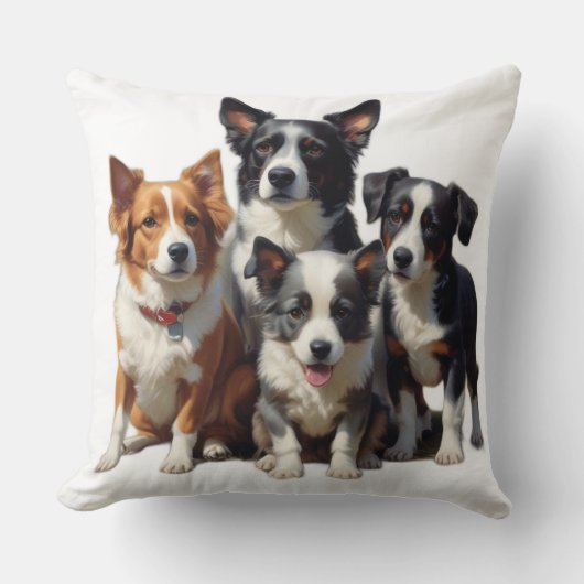 Coussin Petits Chiens adorables (Recto)