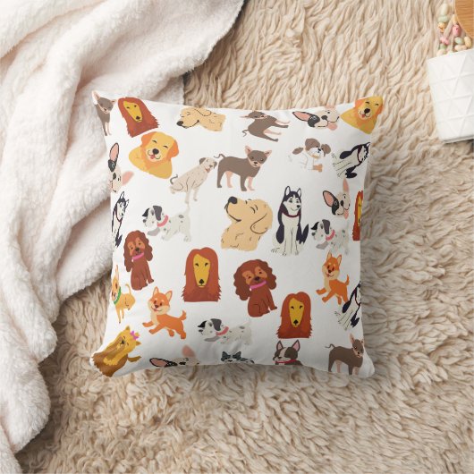 Coussin Petits Chiens Drôle (Couverture)