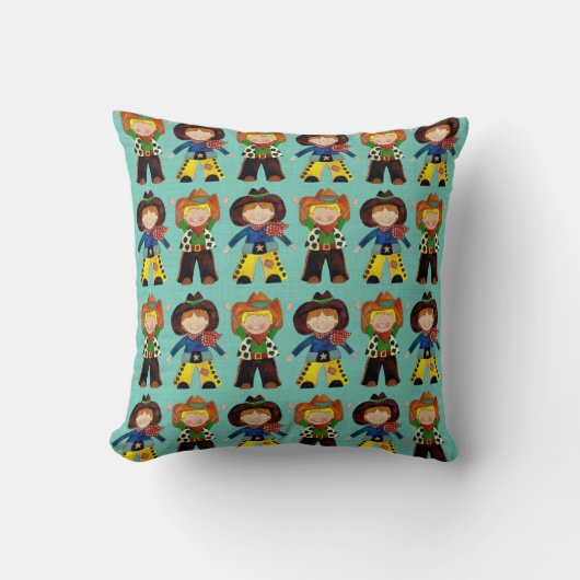 Coussin petits cowboys (Recto)