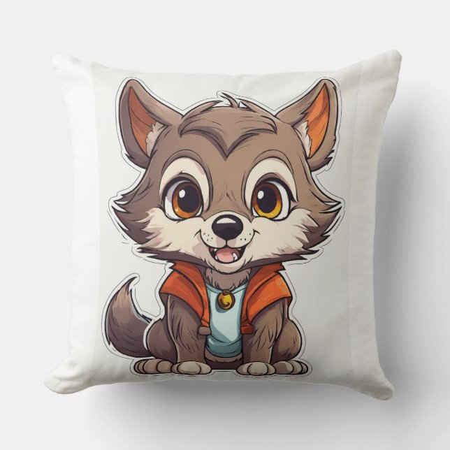 Coussin "Petits crocs : Adorable Tee Werewolf" (Recto)