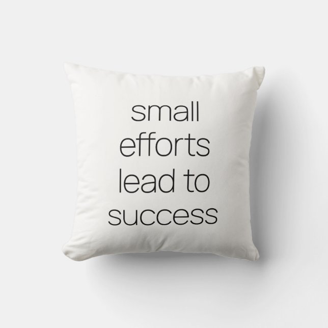 Coussin Petits efforts Lancer l'oreiller (Recto)