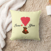 Coussin Petits enfants en peluche valentines amour coeur (Couverture)