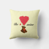 Coussin Petits enfants en peluche valentines d'ours amour  (Verso)