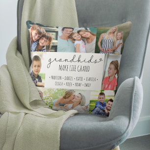 Coussin Petits-enfants rendent la vie grandiose 8 Photo Pe