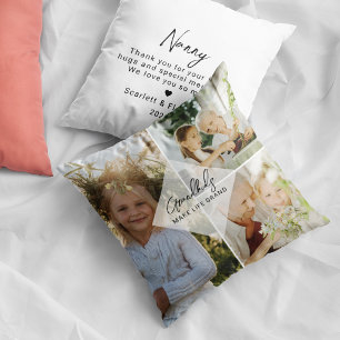 Coussin Petits-enfants rendent la vie grandiose Nounou 3 P