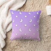 Coussin Petits motifs d'étoiles et de lunes blanches (Couverture)