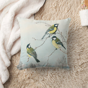 Coussin Petits oiseaux mignons par Matti Karppanen, Oiseau