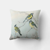 Coussin Petits oiseaux mignons par Matti Karppanen, Oiseau (Verso)