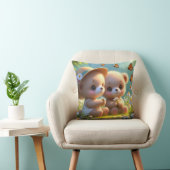 Coussin Petits ours Marguerites 1 (Chaise)