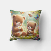 Coussin Petits ours Marguerites 2 (Verso)
