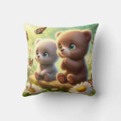 Coussin Petits ours Marguerites 3 (Verso)