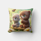 Coussin Petits ours Marguerites 3 (Recto)