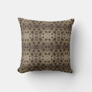 Coussin Petoskey Stone, État de Great Lake, motif fossile