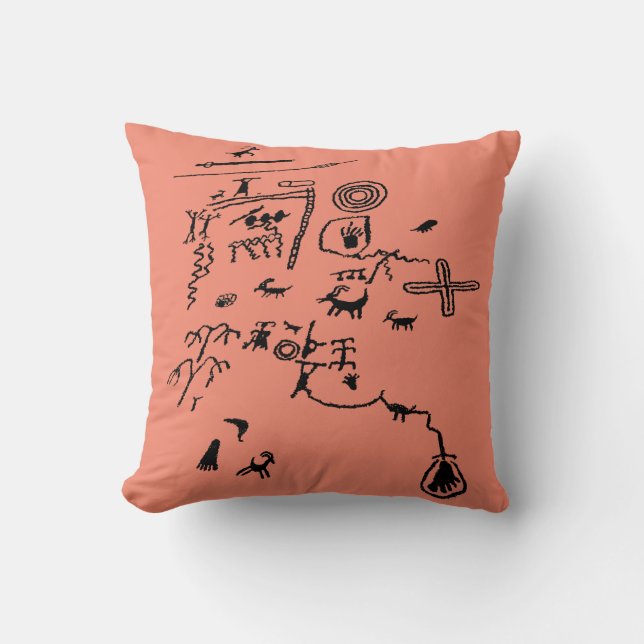 Coussin Pétroglyphes à Atlatl Rock à Valley of Fire State (Recto)