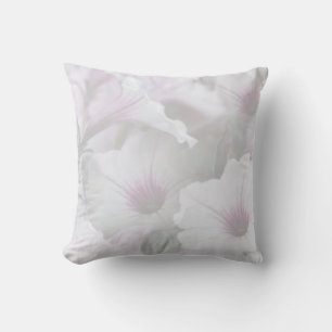 Coussin Pétunias Blanc Et Rose