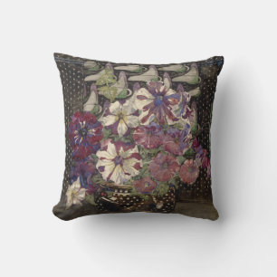 Coussin Petunias par Charles Mackintosh