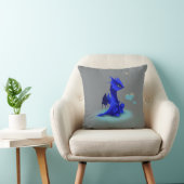 Coussin Peu de dragon bleu de l'amour (Chaise)