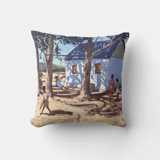 Coussin Peu de Karoo blanc Afrique du Sud de maison (Recto)