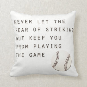 Coussin peur de frapper un inspirant baseball moderne