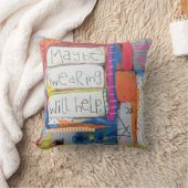 Coussin Peut-être le serment aidera le carreau (Couverture)